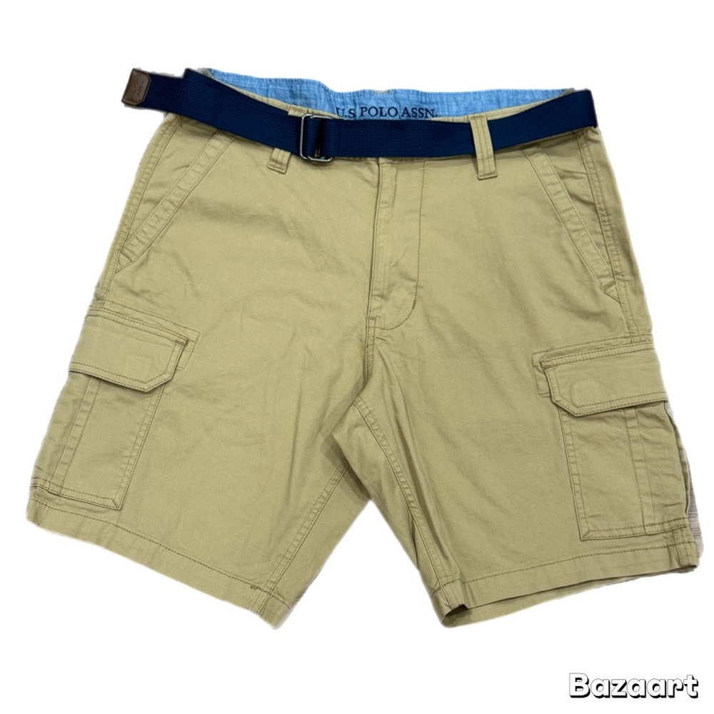 U.S. Polo Assn. Men's‎ Tan Cargo Shorts